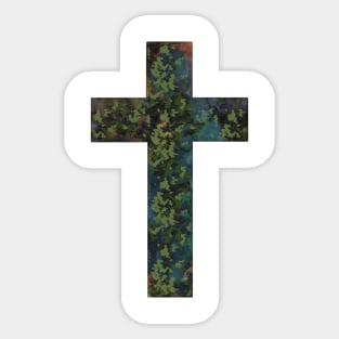 Christian Faith Cross Sticker